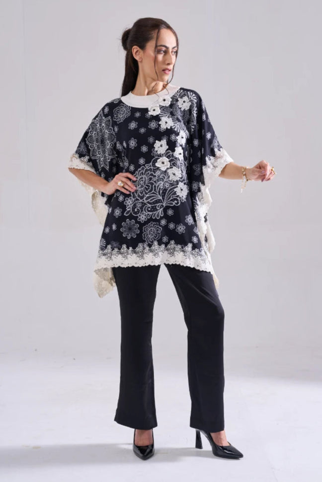 LUNA LACEWORK KAFTAN TOP