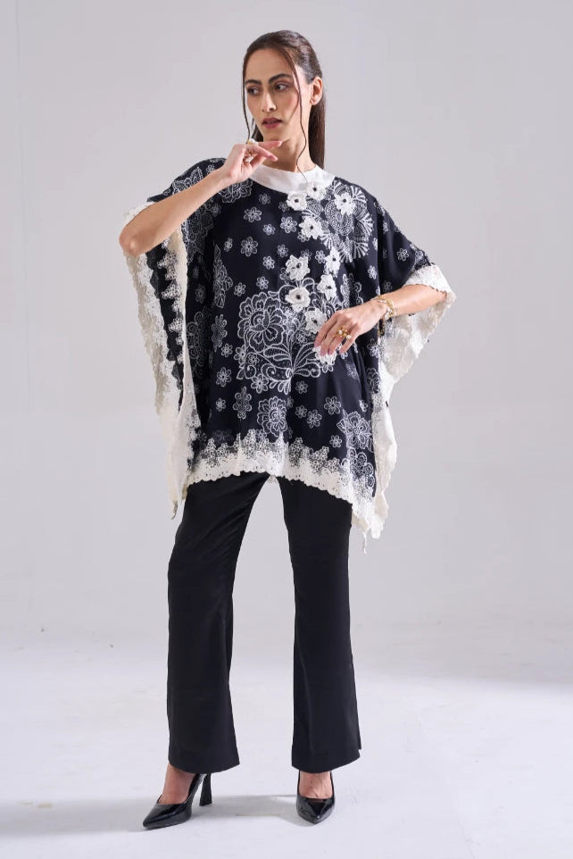 LUNA LACEWORK KAFTAN TOP