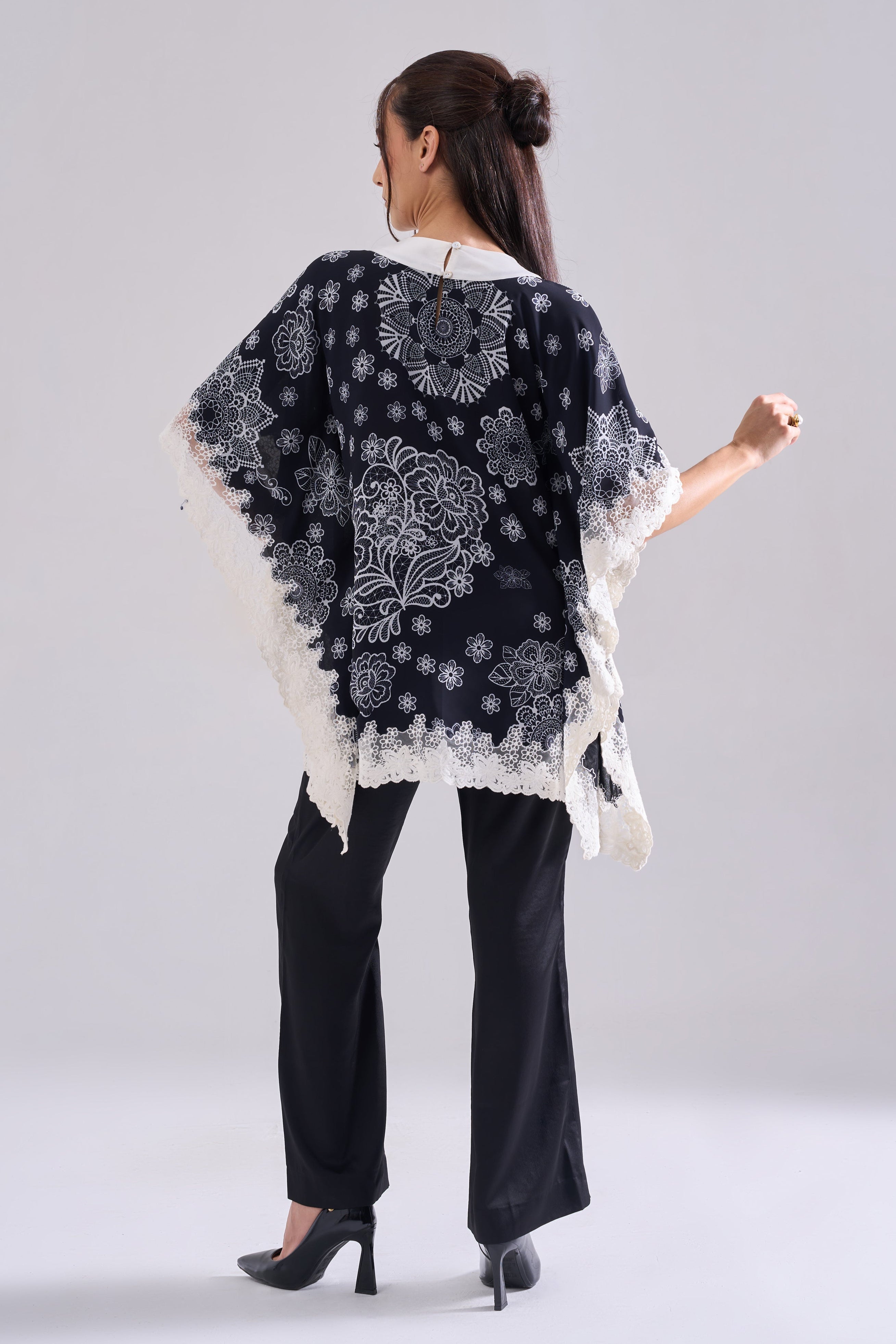 Luna Lacework Kaftan Top