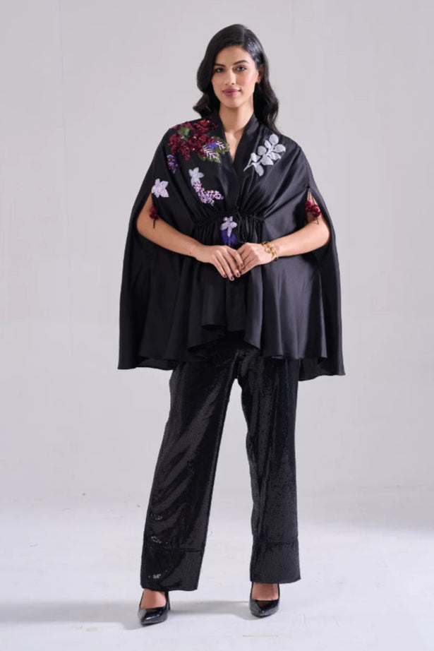 CAPELLA sequined cape