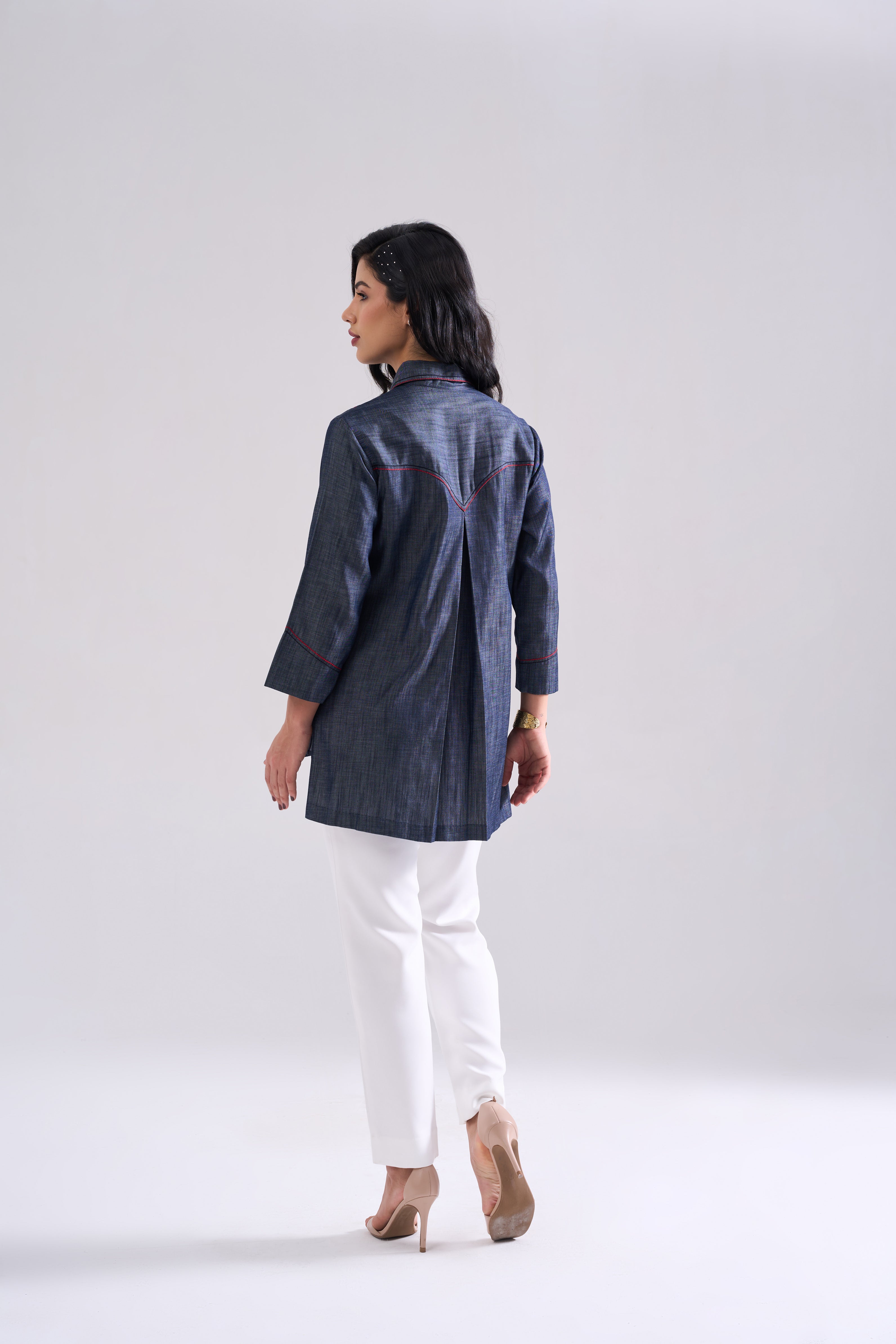 SHELL EMBROIDERED SHIRT