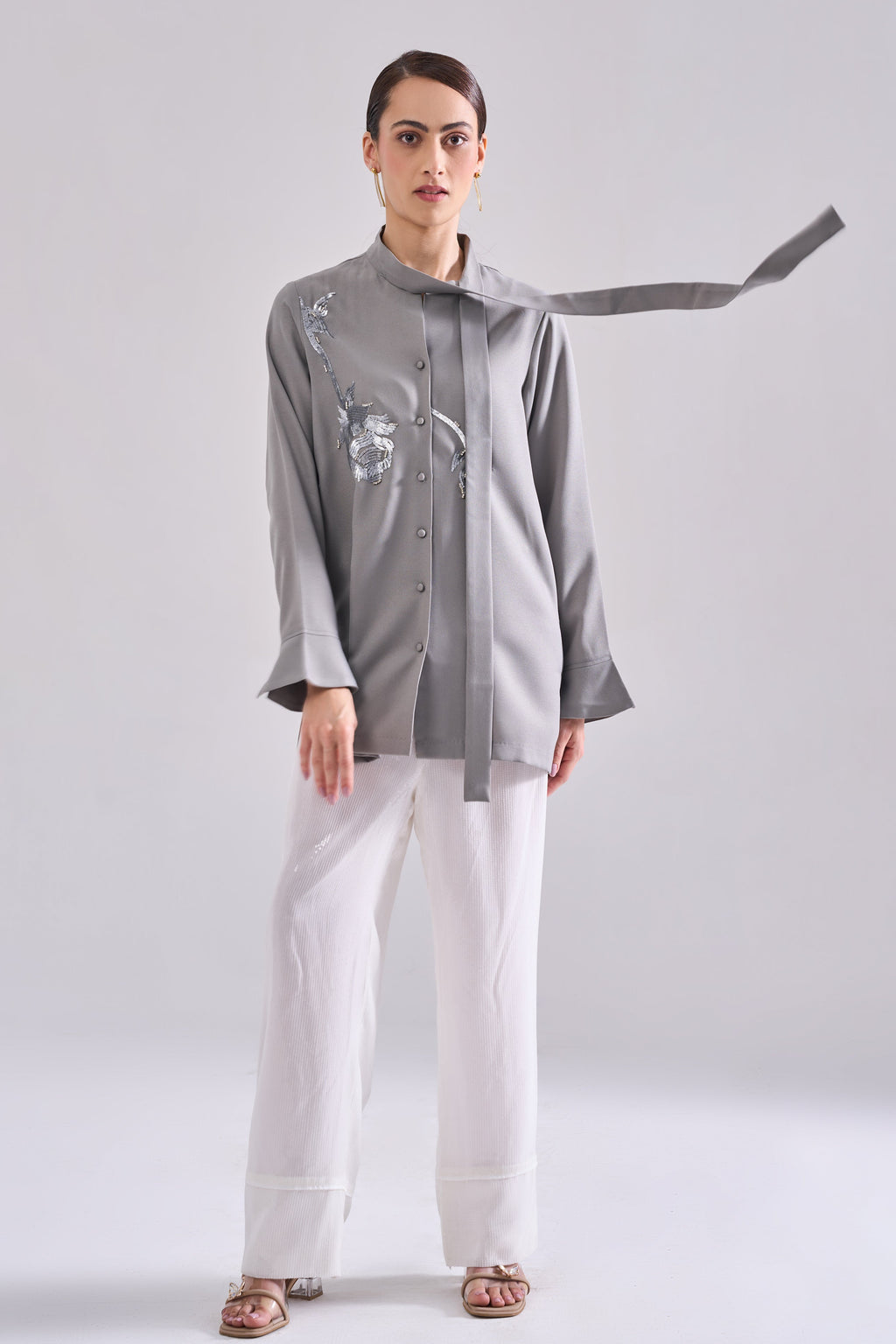 Silver Sequined Shirt