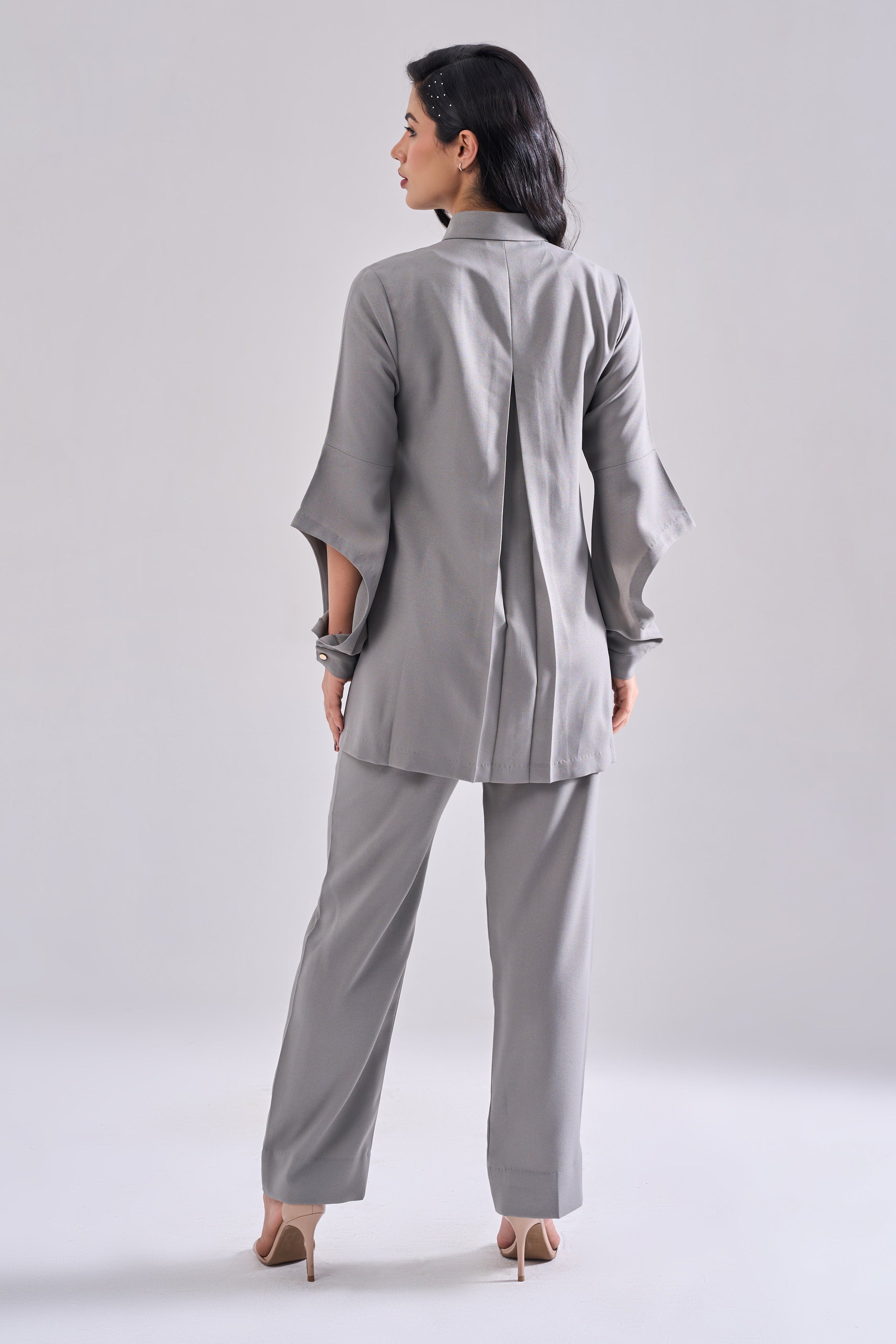 STREAK SEQUINED SHIRT