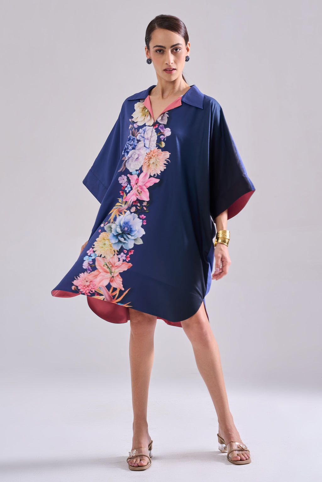 Midnight Kaftan Dress — side view | Haus of Handmade