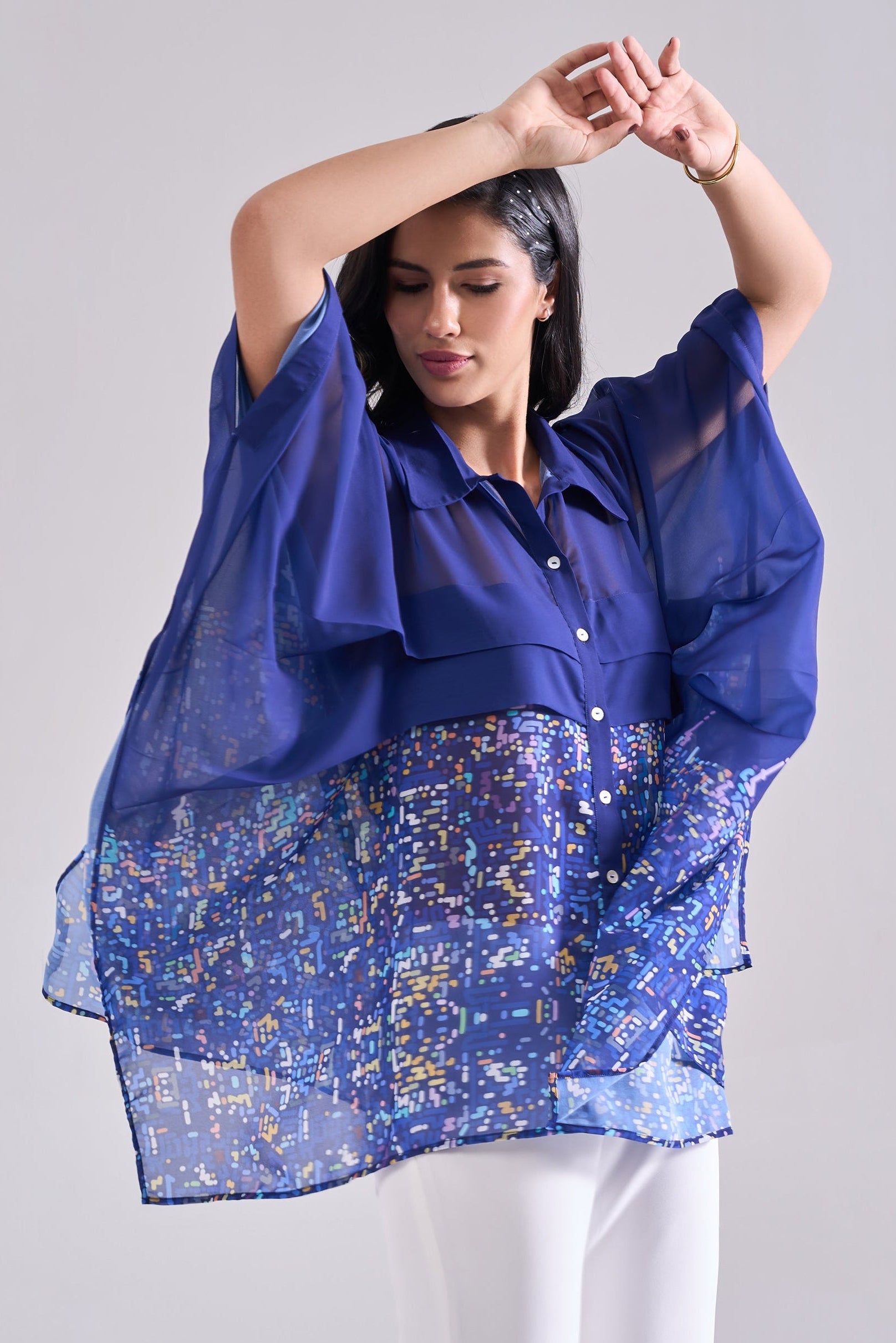 CITYNIGHT One-Size Top — front view | Haus of Handmade
