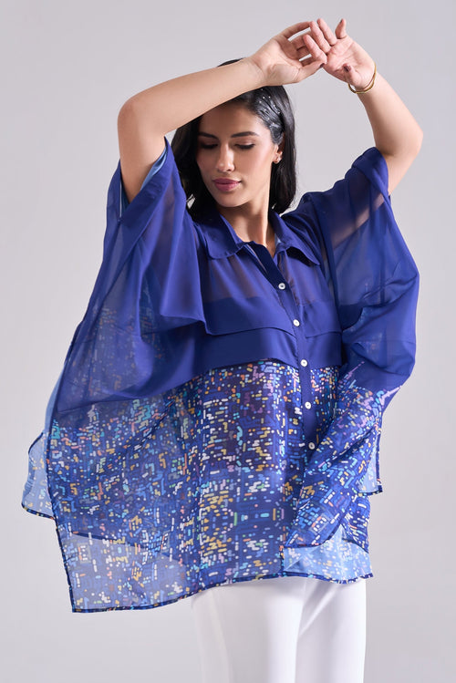 CITYNIGHT One-Size Top — front view | Haus of Handmade