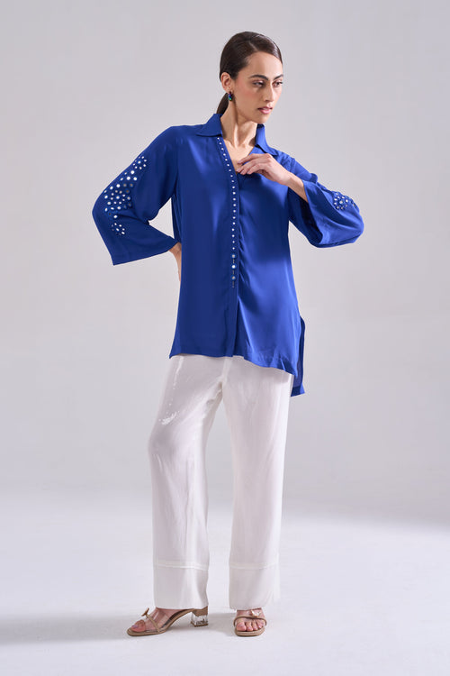 Brunette Mirrorwork Shirt