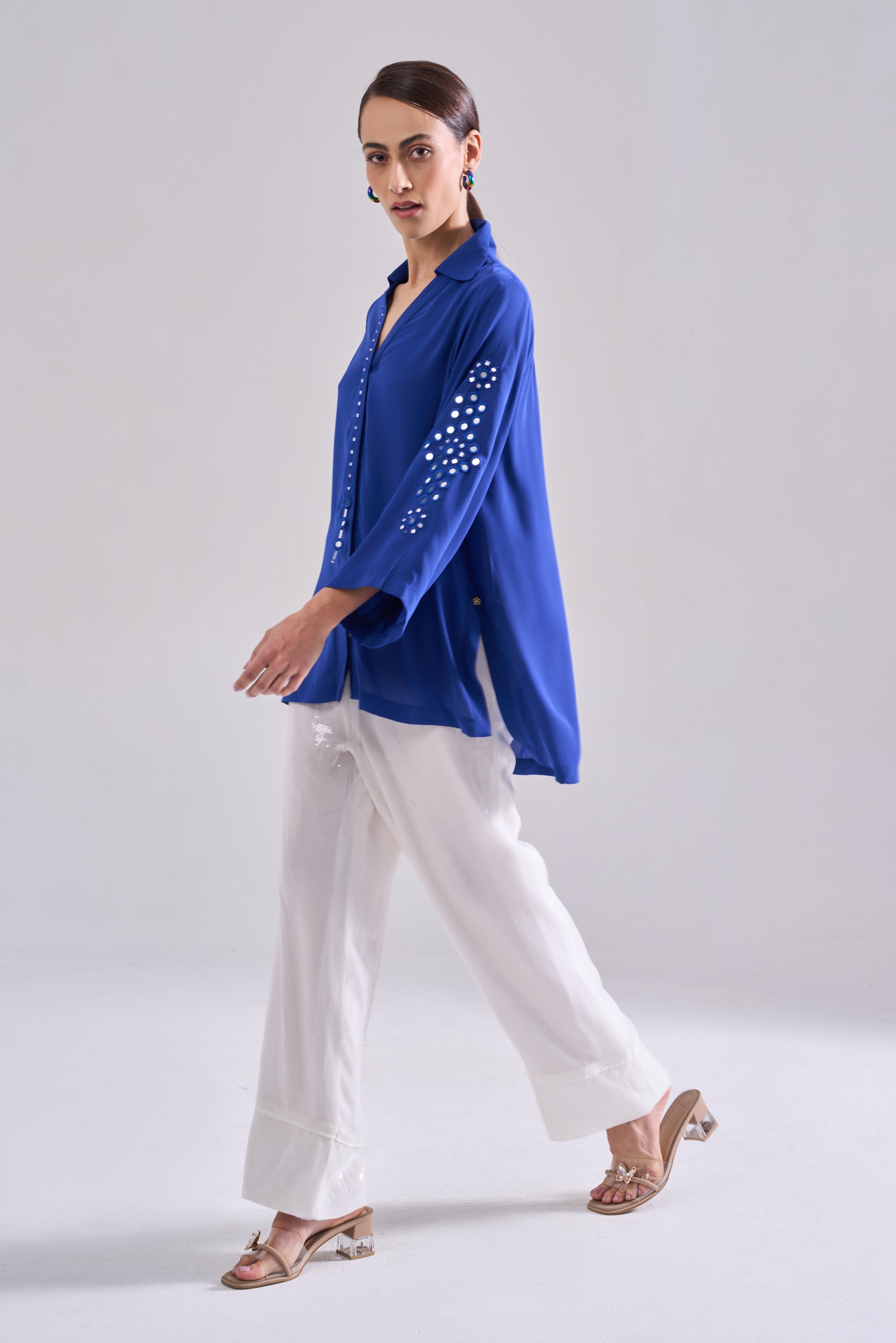 Brunette Mirrorwork Shirt