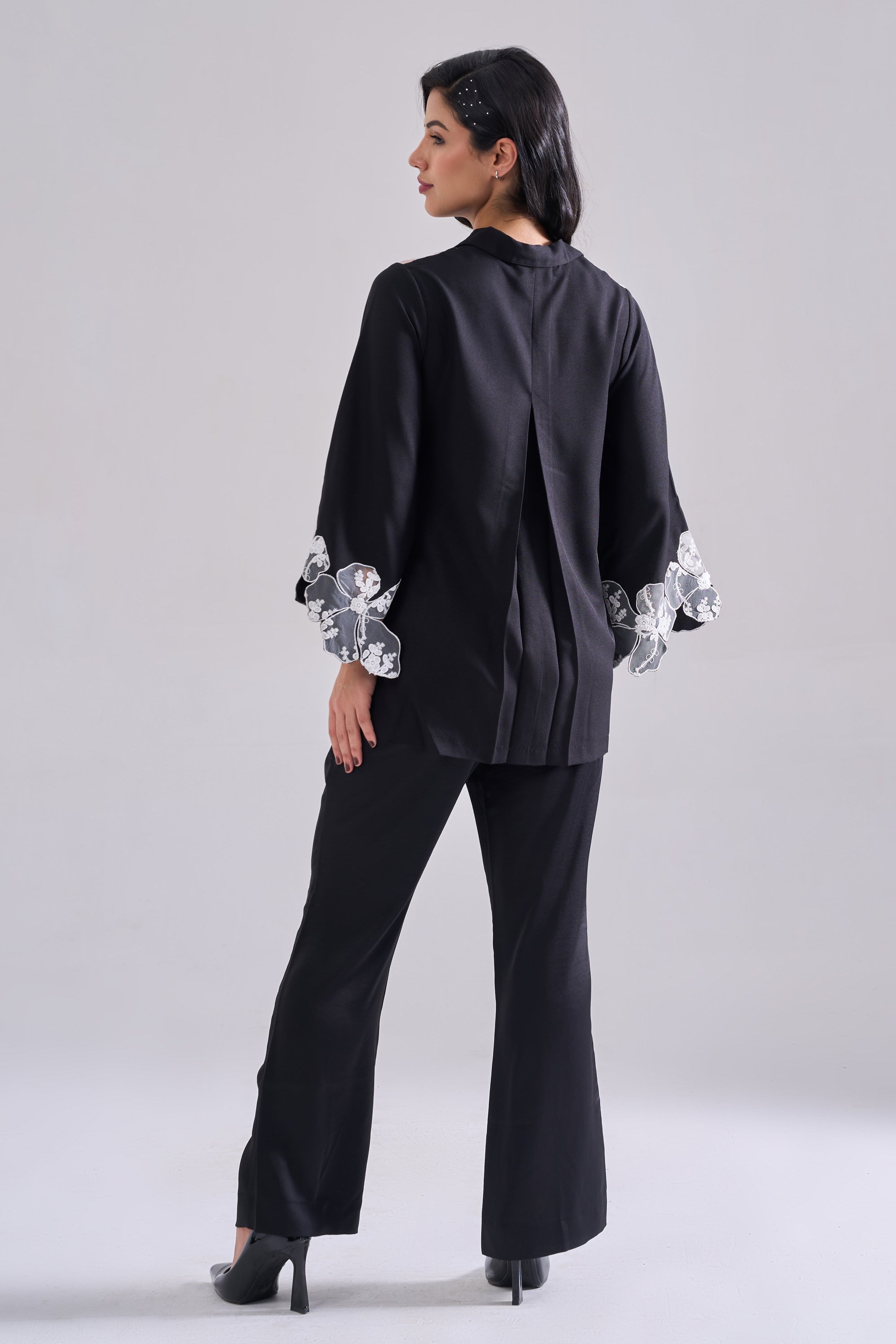 Flower Sequined Shirt