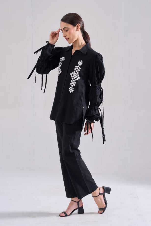 MIRROR EMBROIDERED SHIRT