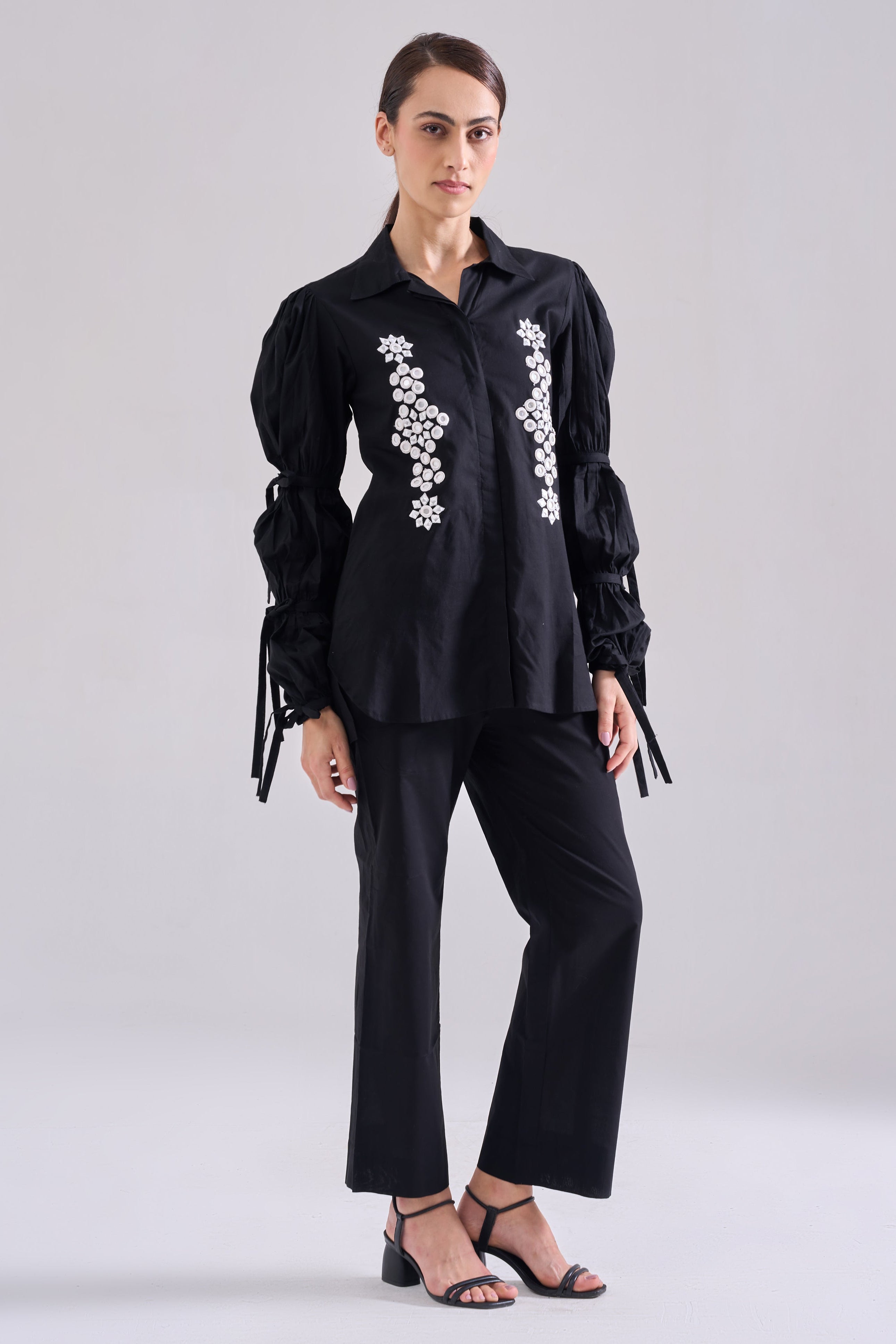 MIRROR EMBROIDERED SHIRT
