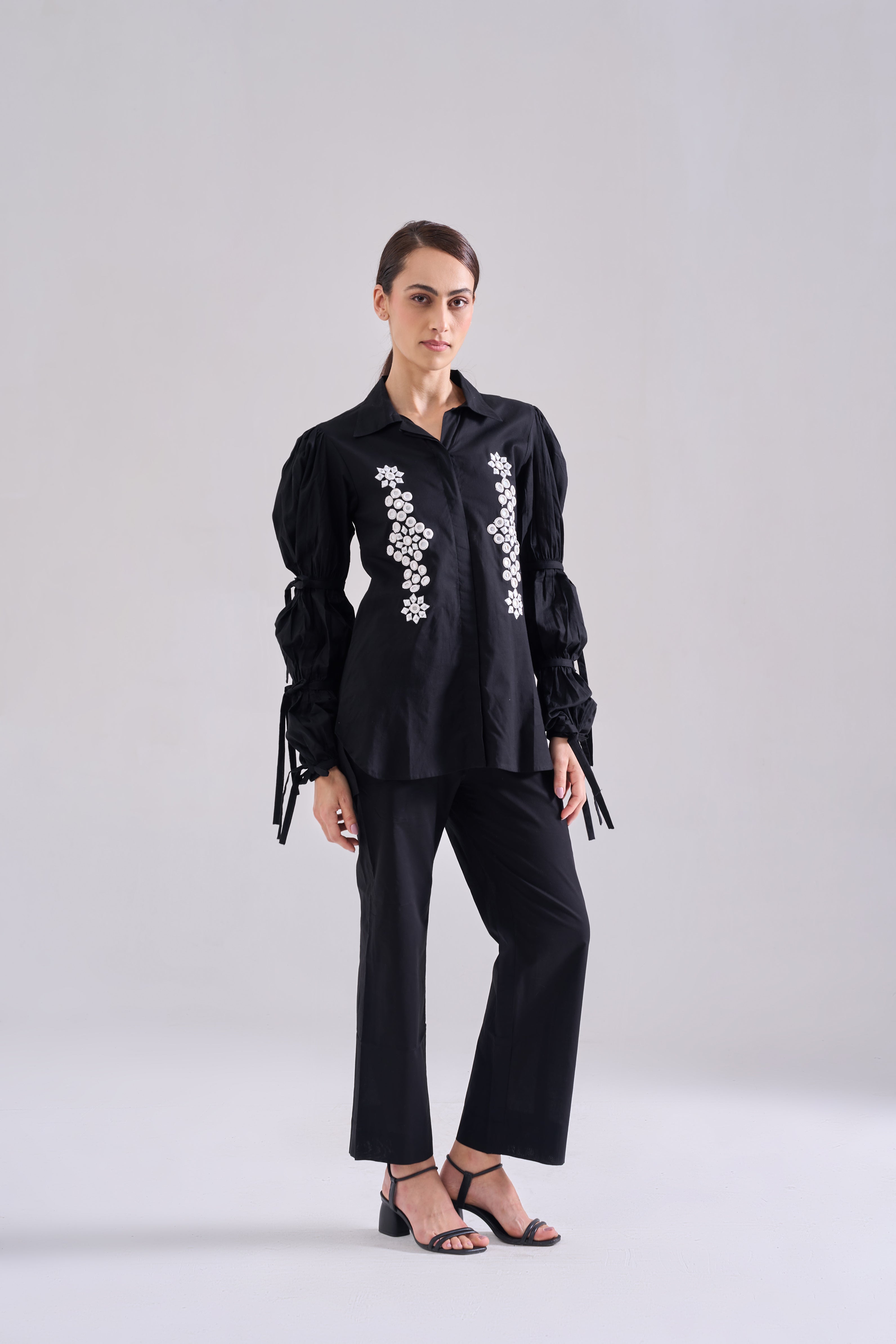 MIRROR EMBROIDERED SHIRT