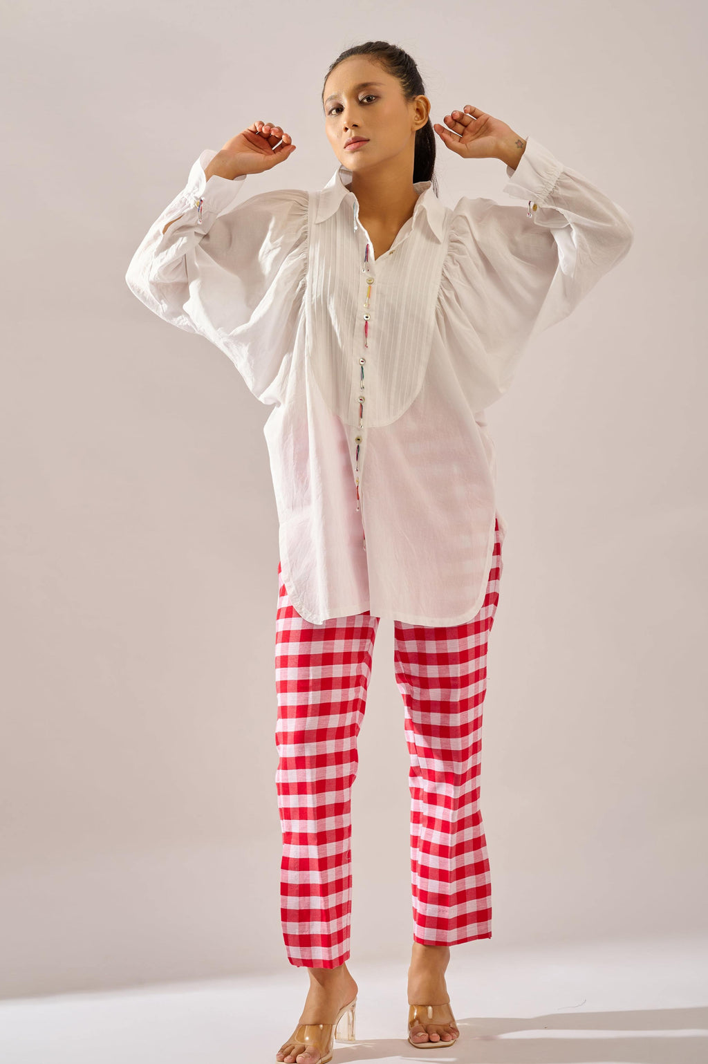 Bugle Cotton Shirt — front view | Haus of Handmade
