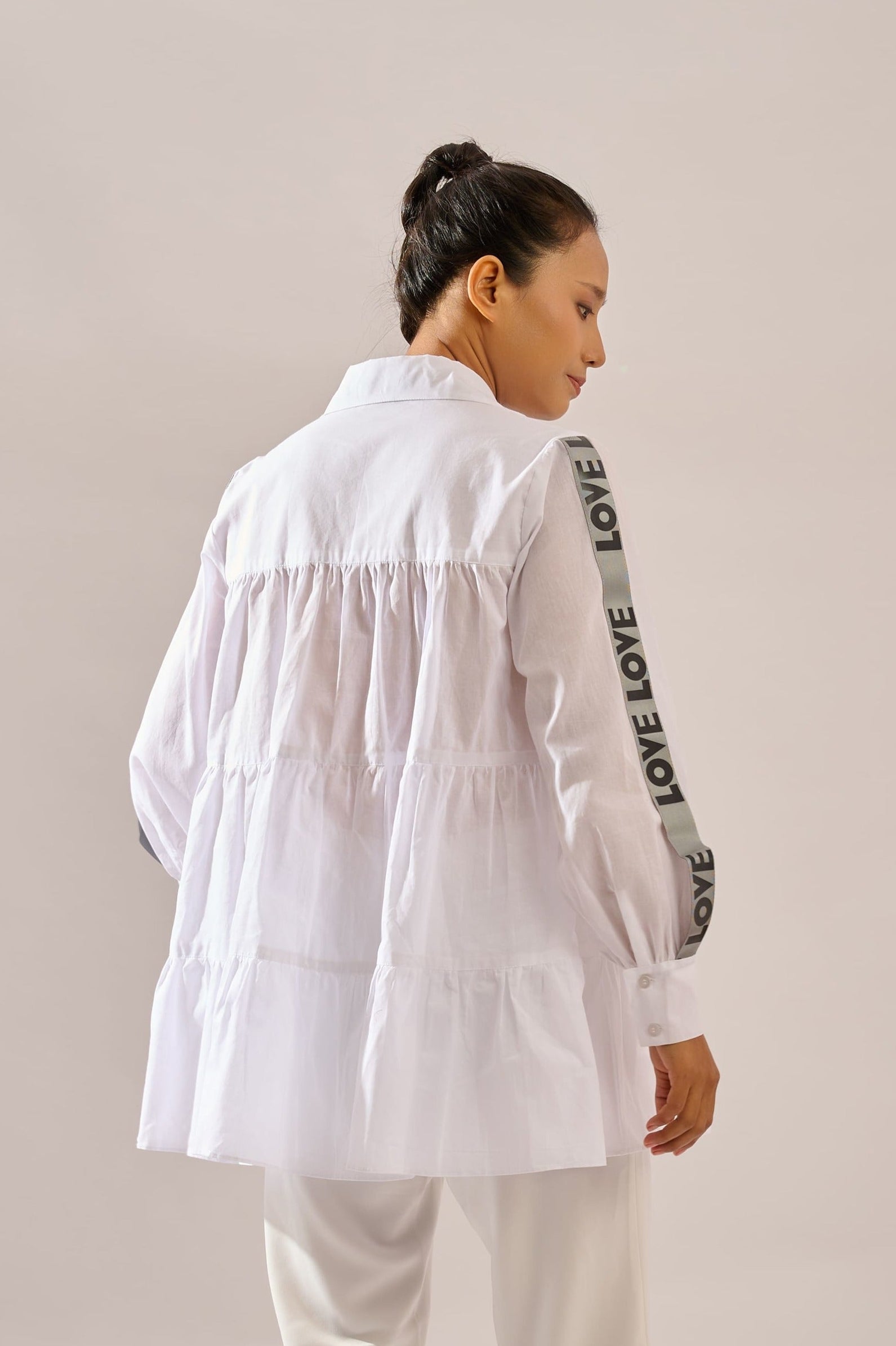 Love formal white cotton shirt