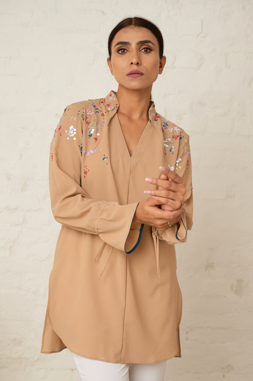 Sprinkle formal sequined top - Hausofhandmade