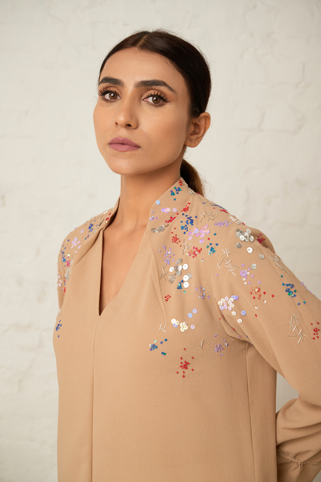Sprinkle formal sequined top - Hausofhandmade