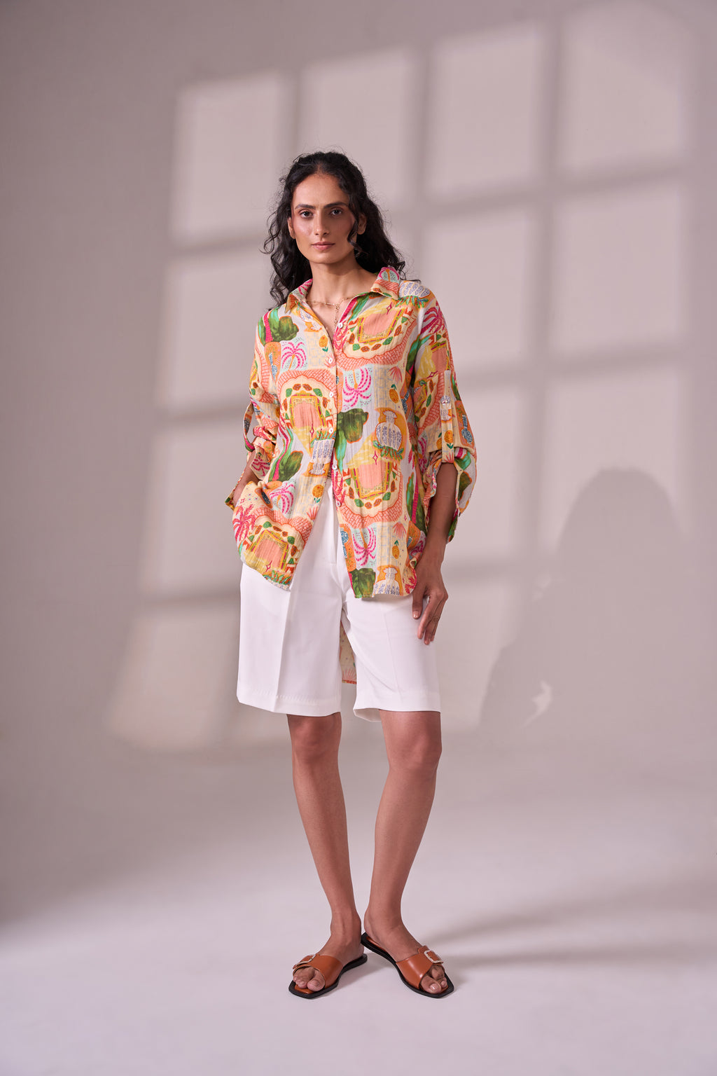 SKIN palm cotton shirt