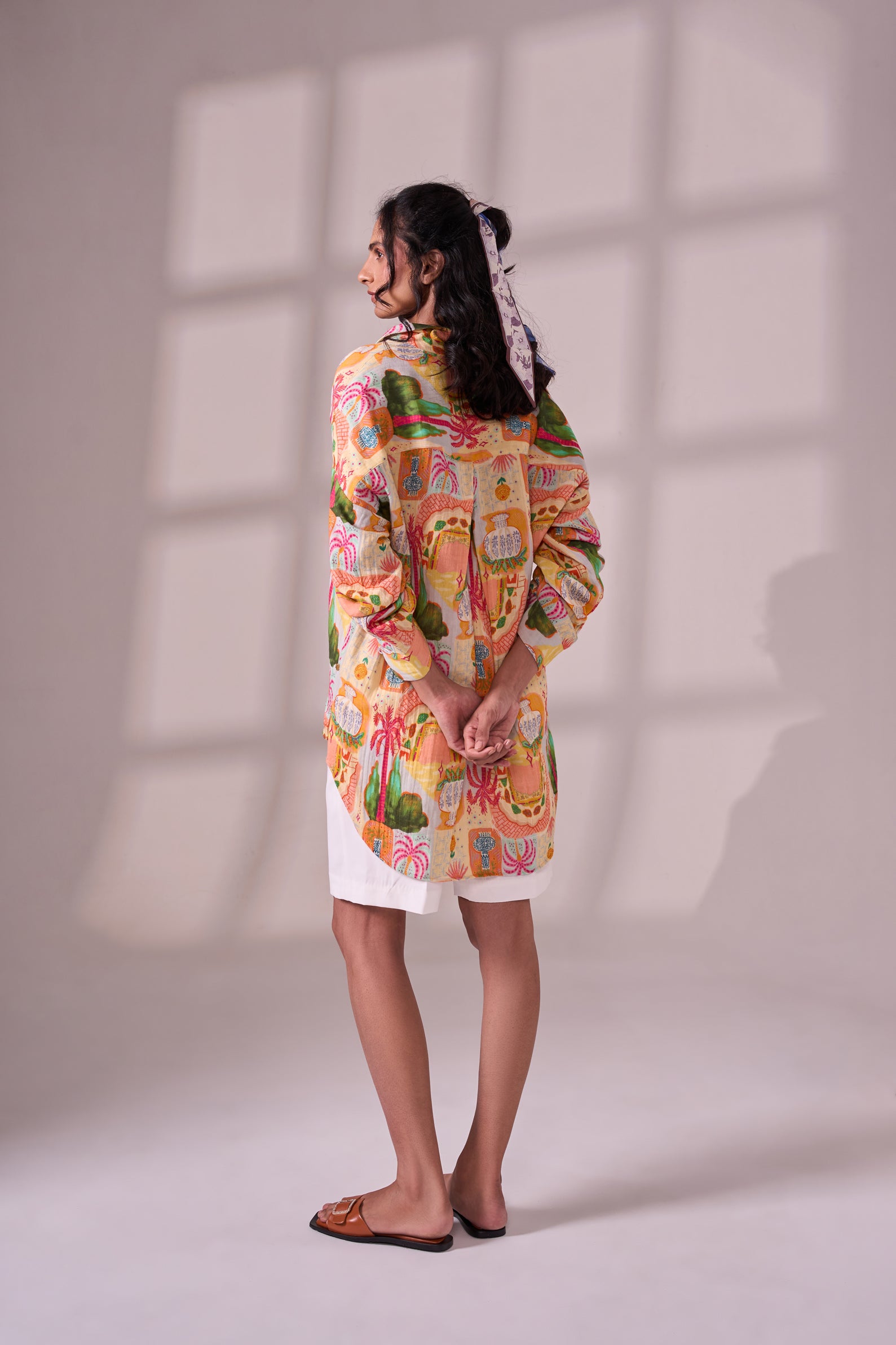 SKIN palm cotton shirt