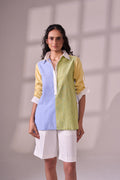 Colorblock cotton top