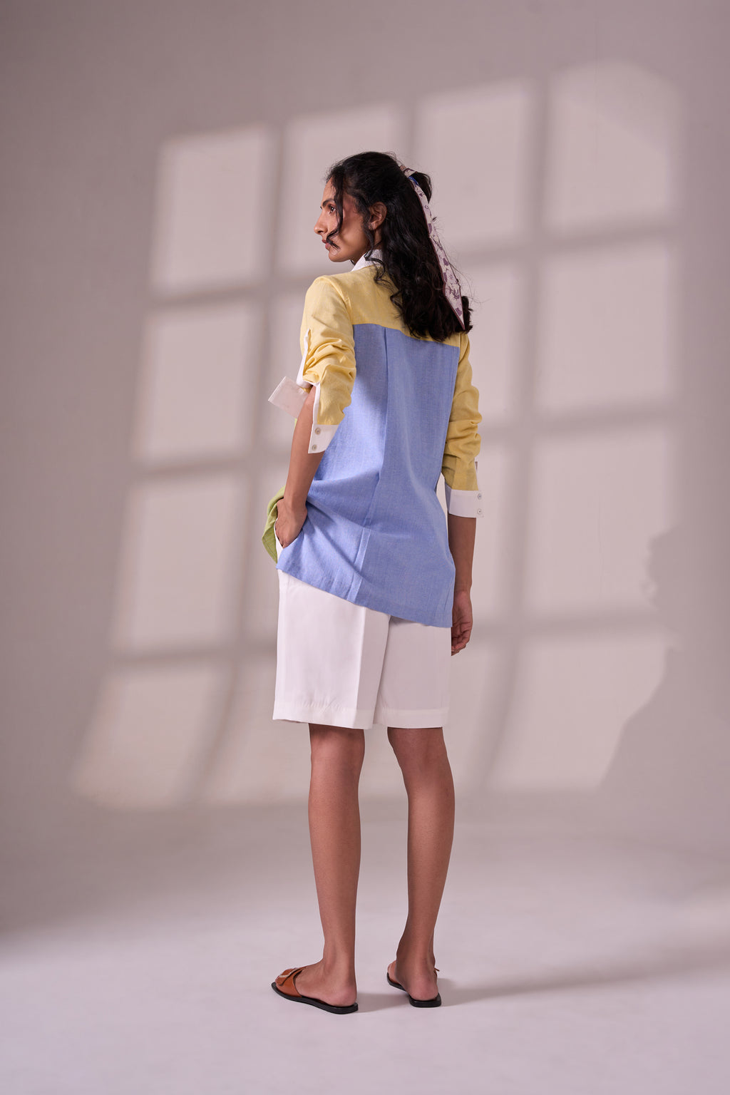 Colorblock cotton top