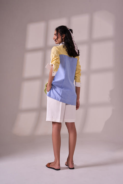 Colorblock cotton top