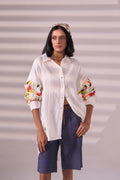 SKIN white cotton shirt