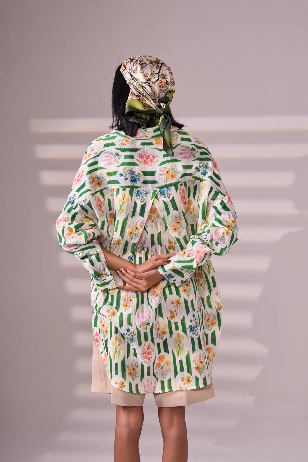 SKIN green cotton shirt