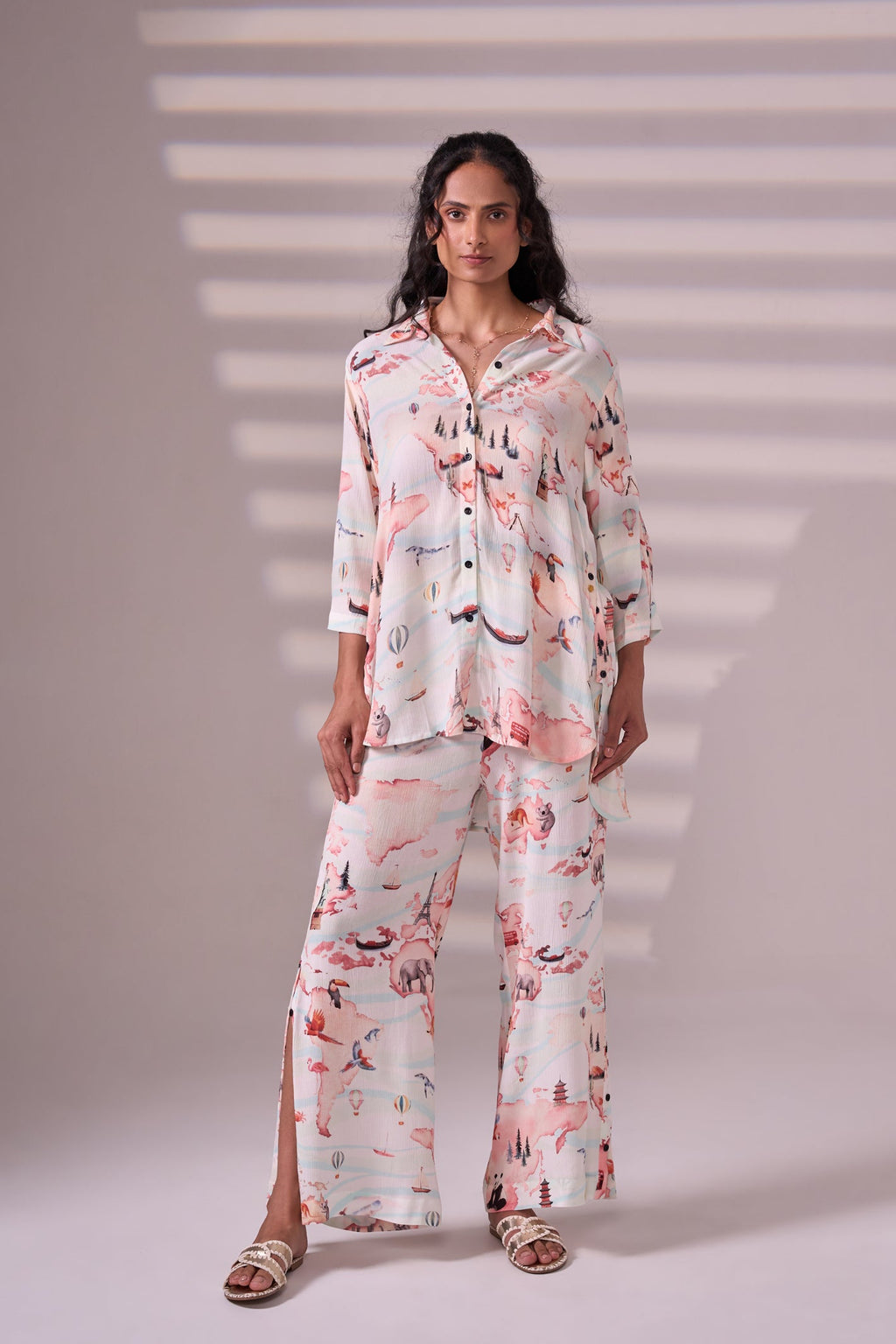 WORLD CREPE co-ord set