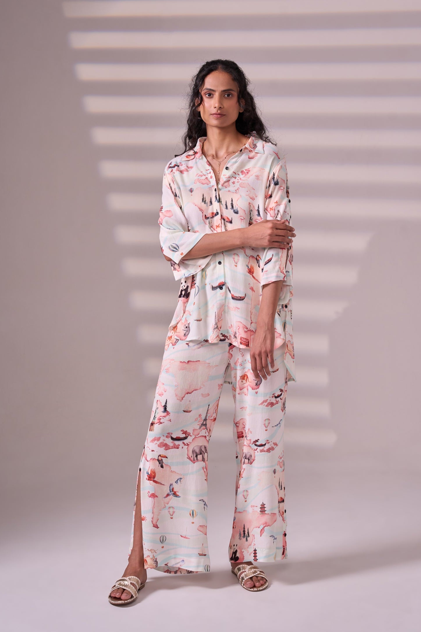 WORLD CREPE co-ord set