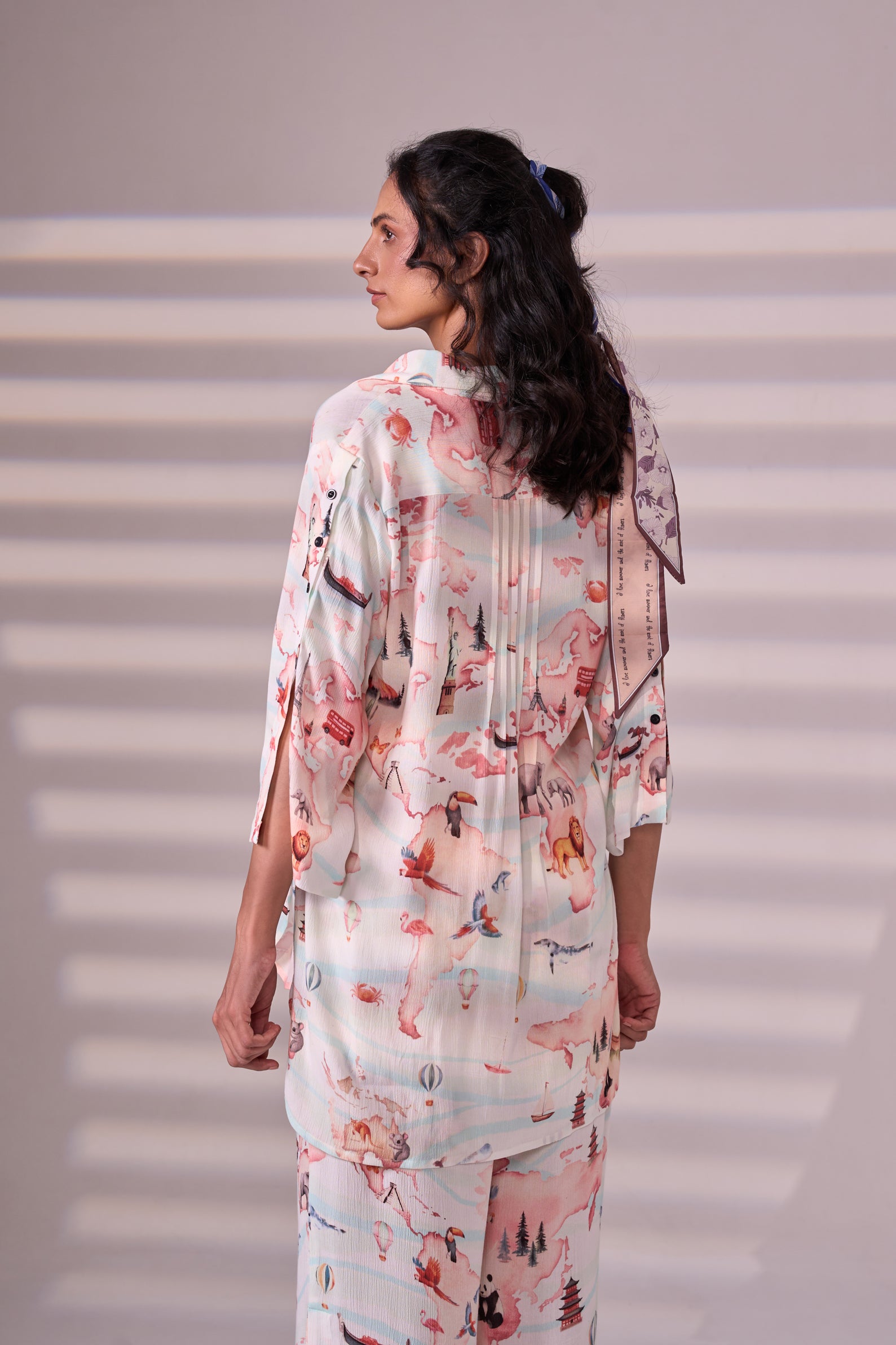WORLD rayon crepe shirt