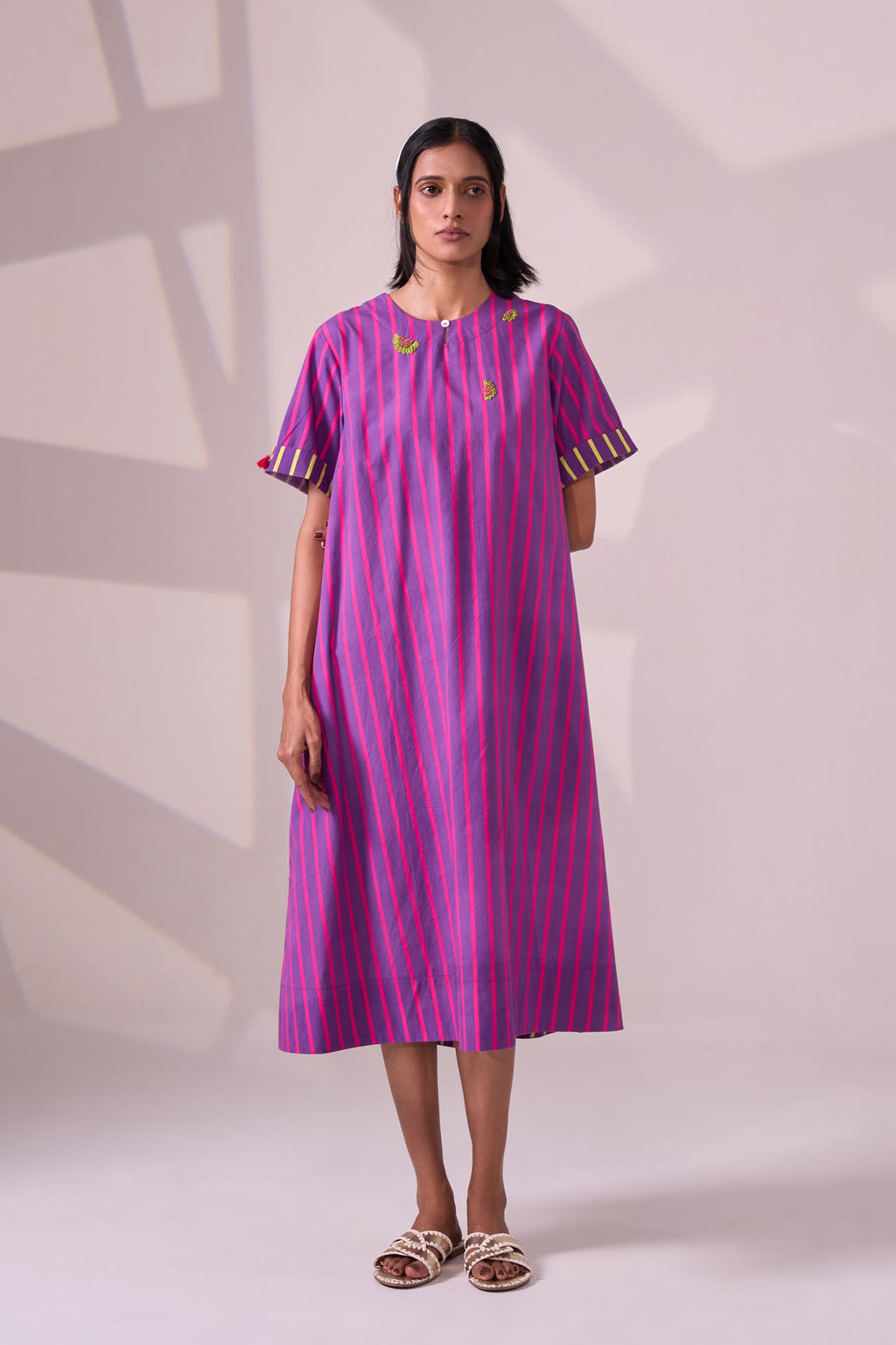 ALINE  stripe cotton dress