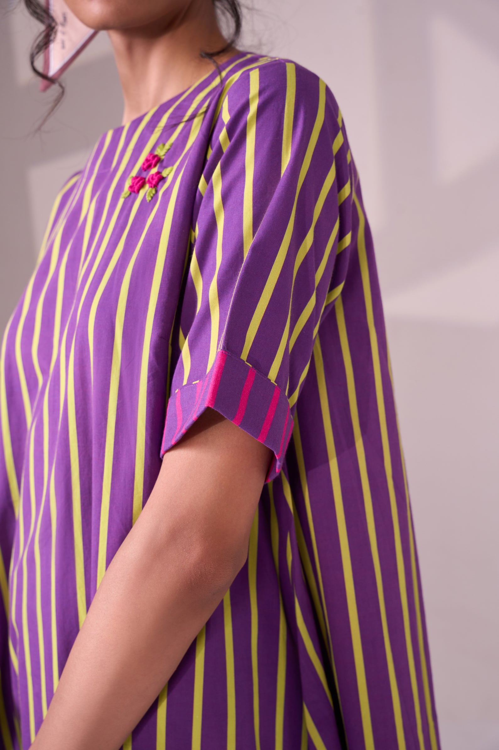 ALINE  stripe cotton dress