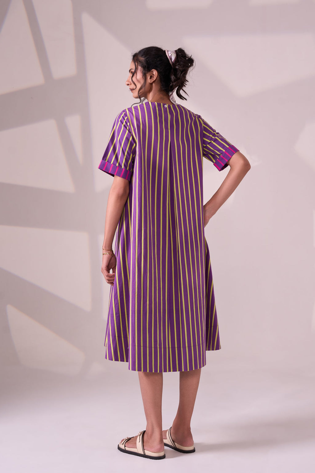 ALINE  stripe cotton dress