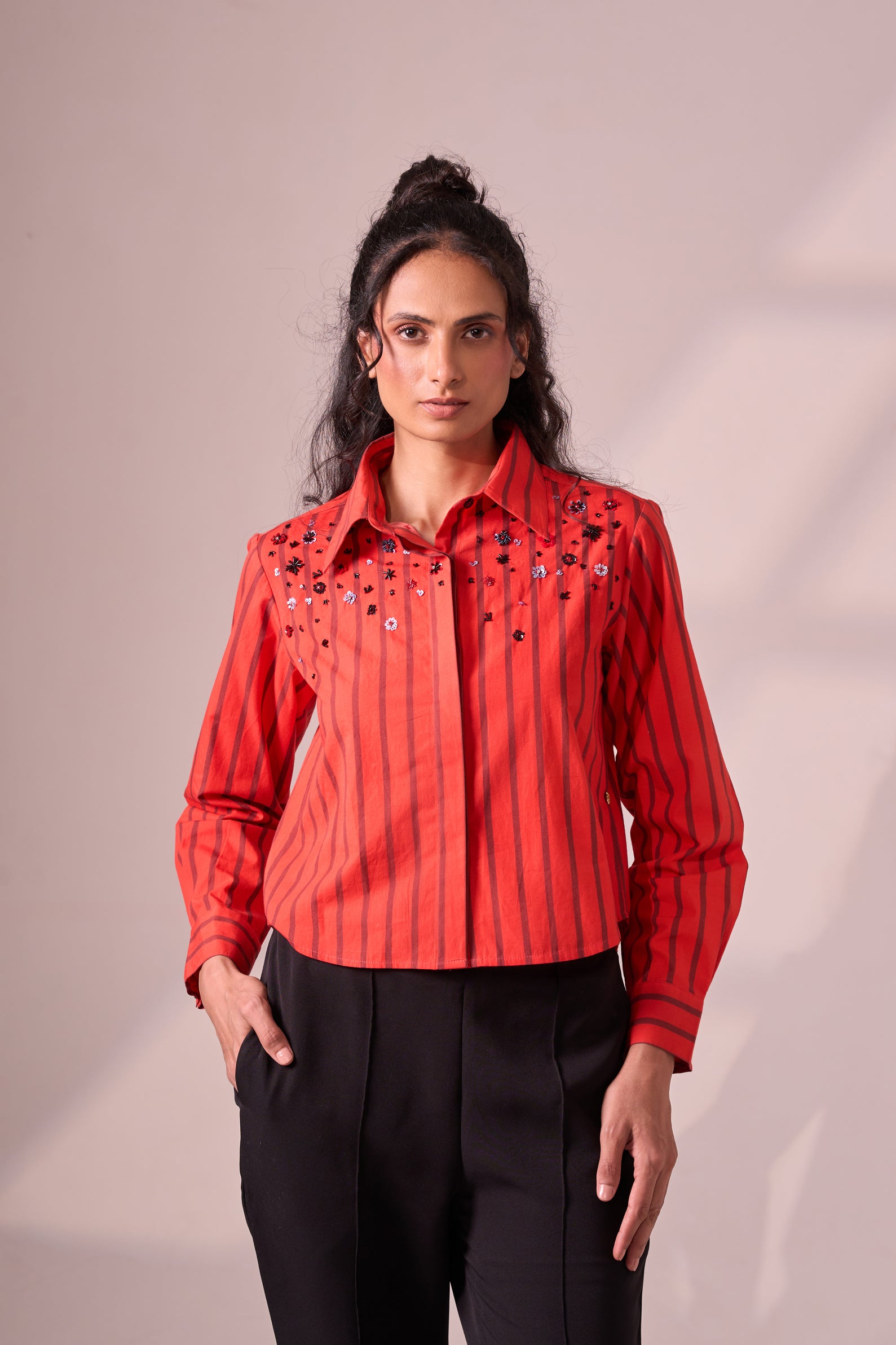 CROP cotton shirt