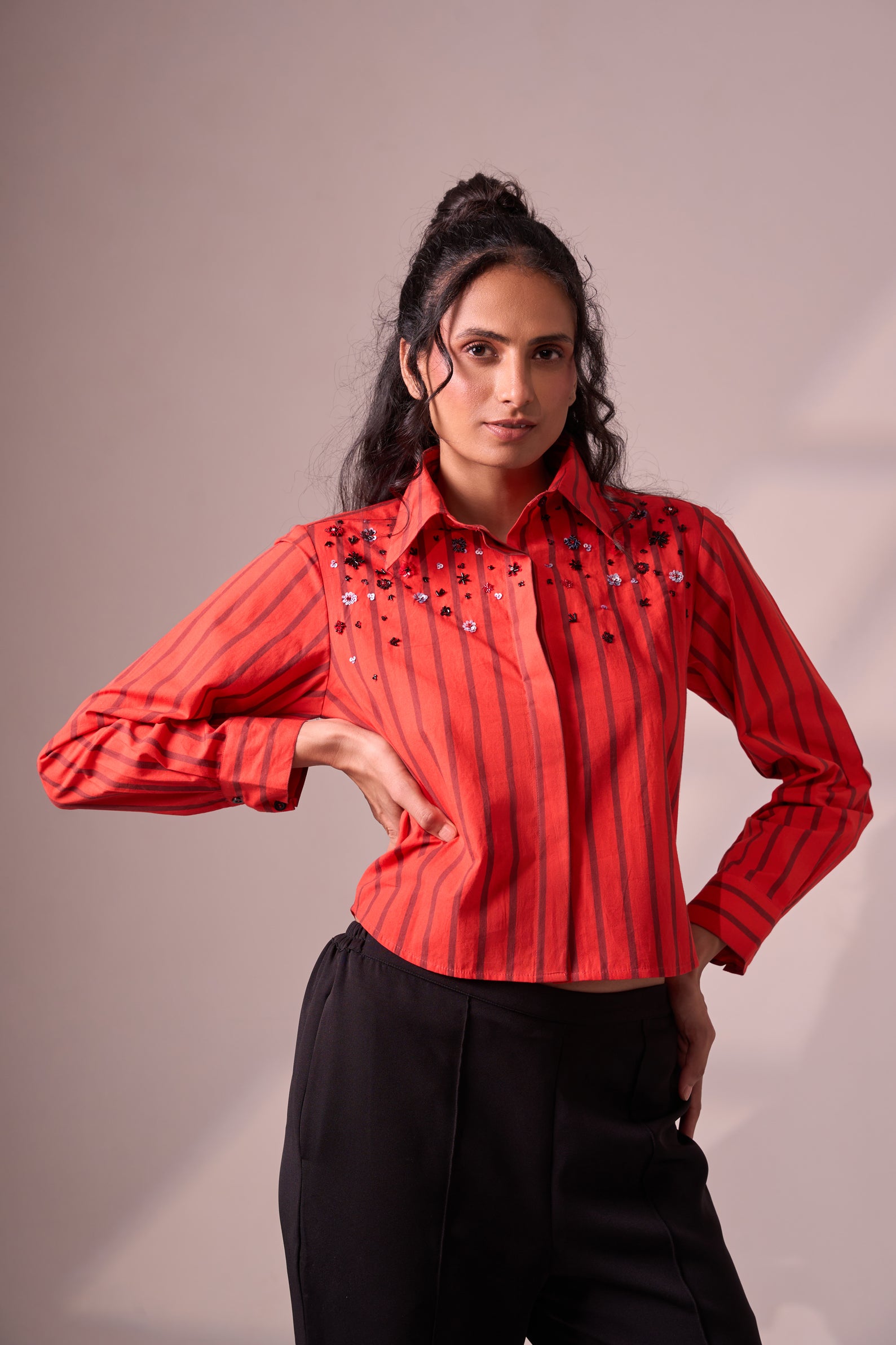CROP cotton shirt