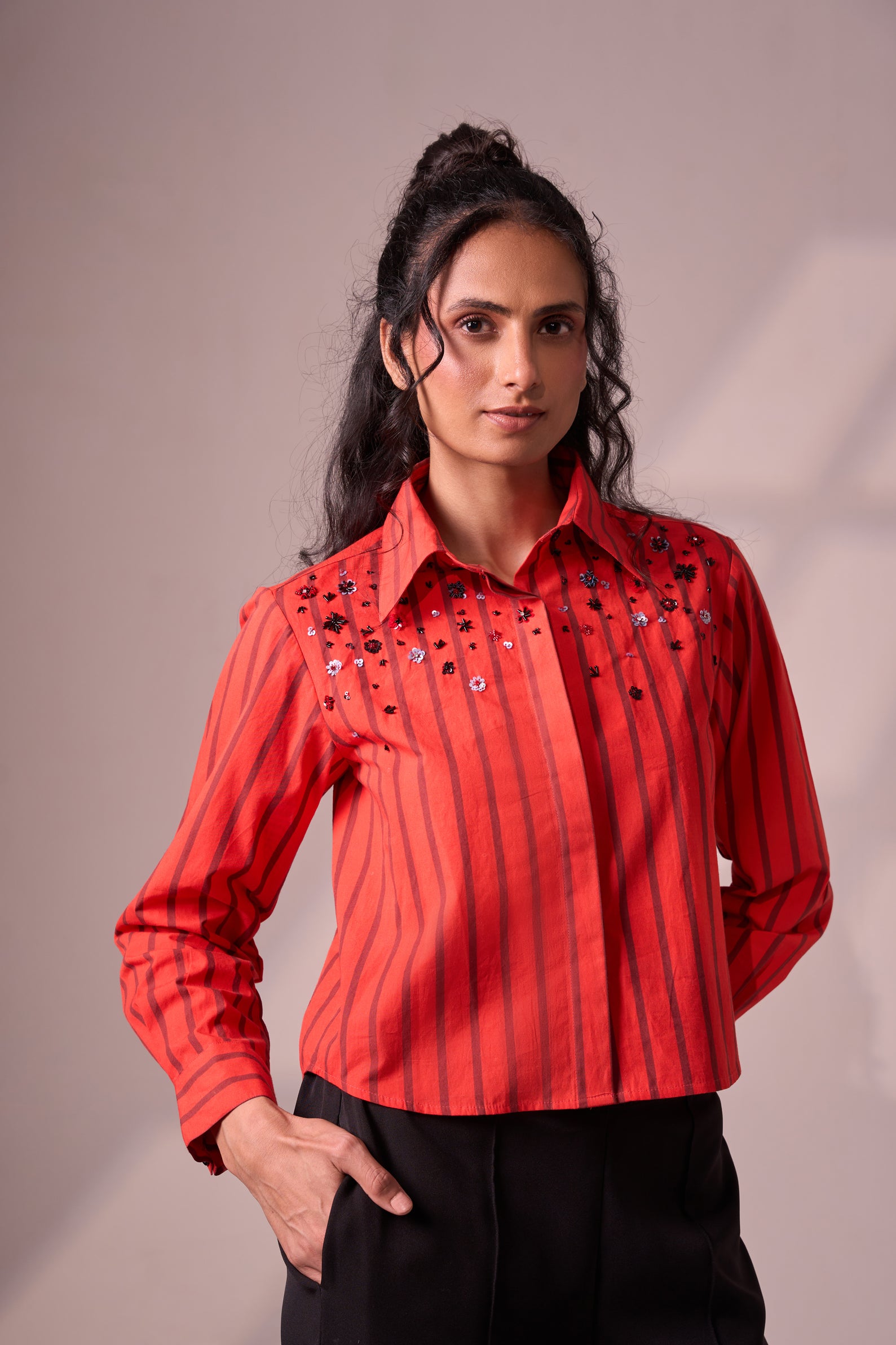 CROP cotton shirt