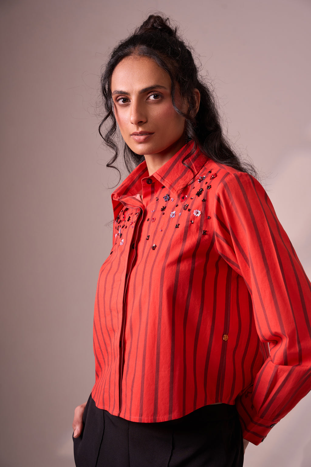 CROP cotton shirt