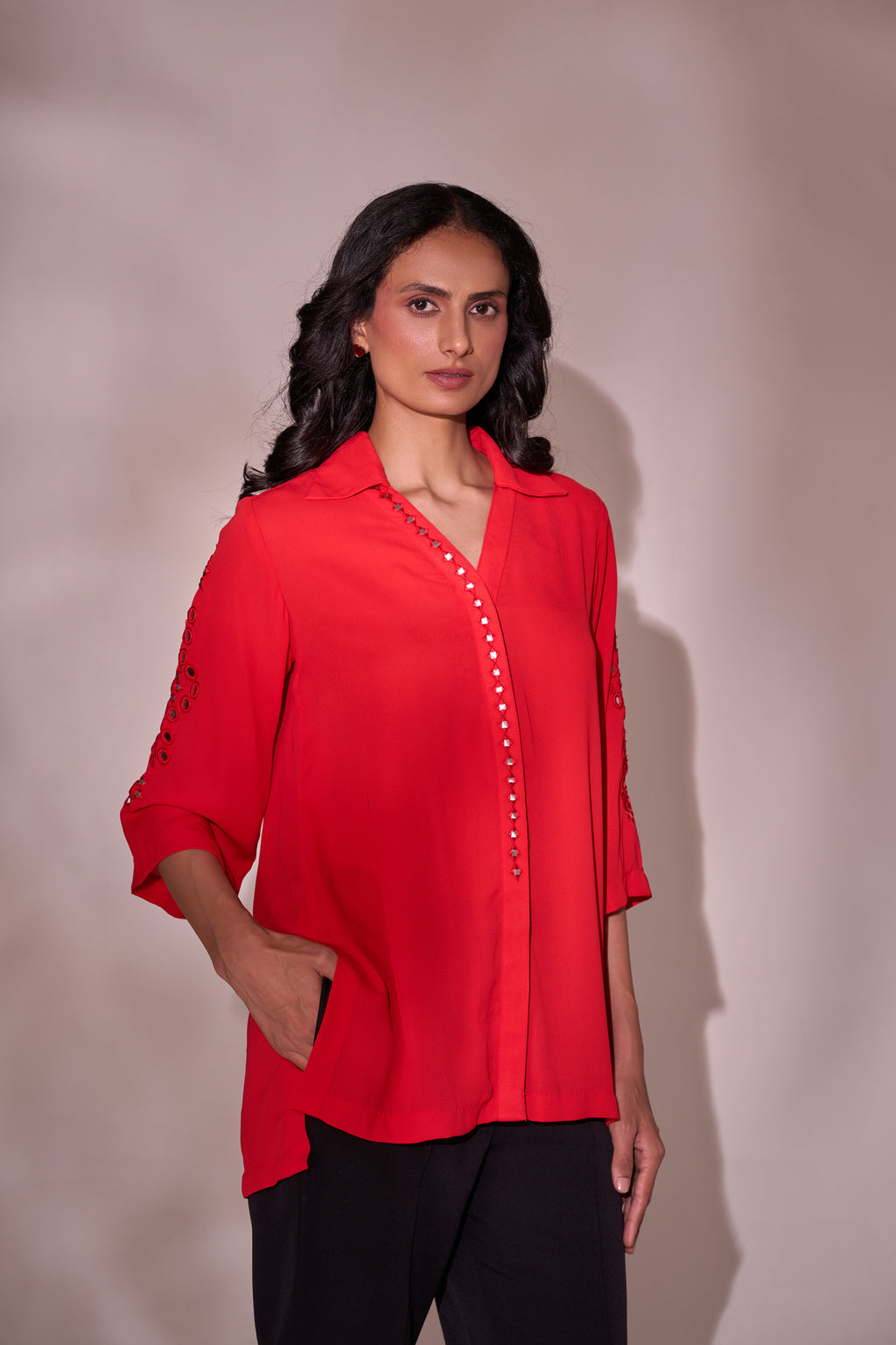 Fire mirror shirt