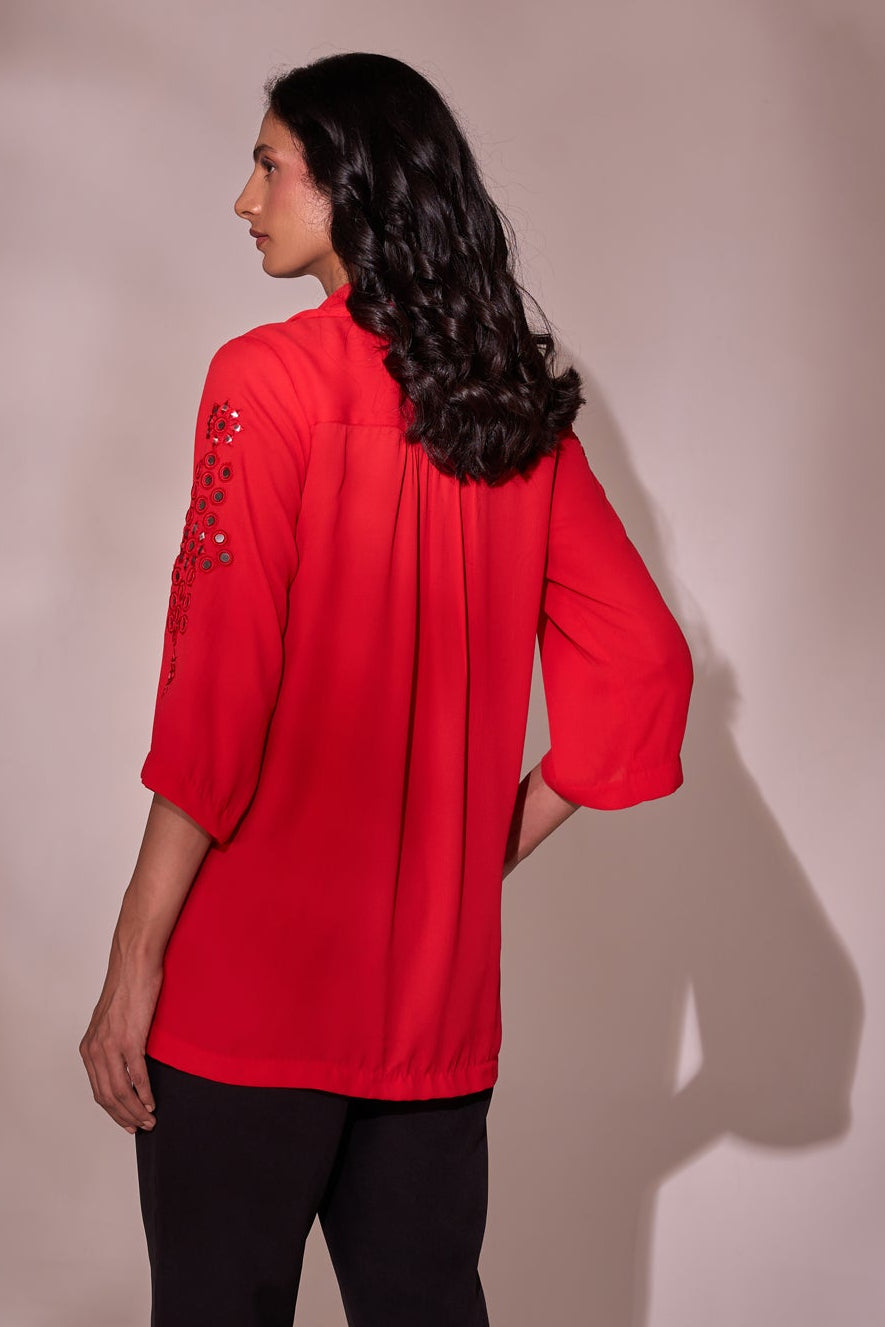Fire mirror shirt