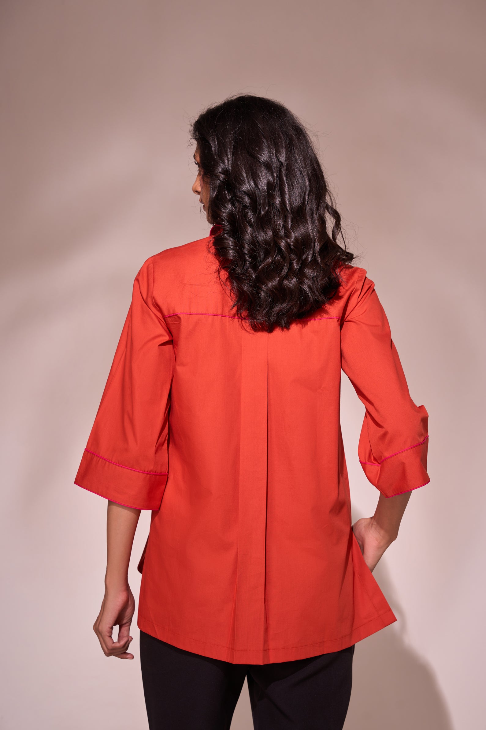 RUST SUNFLOWER cotton shirt