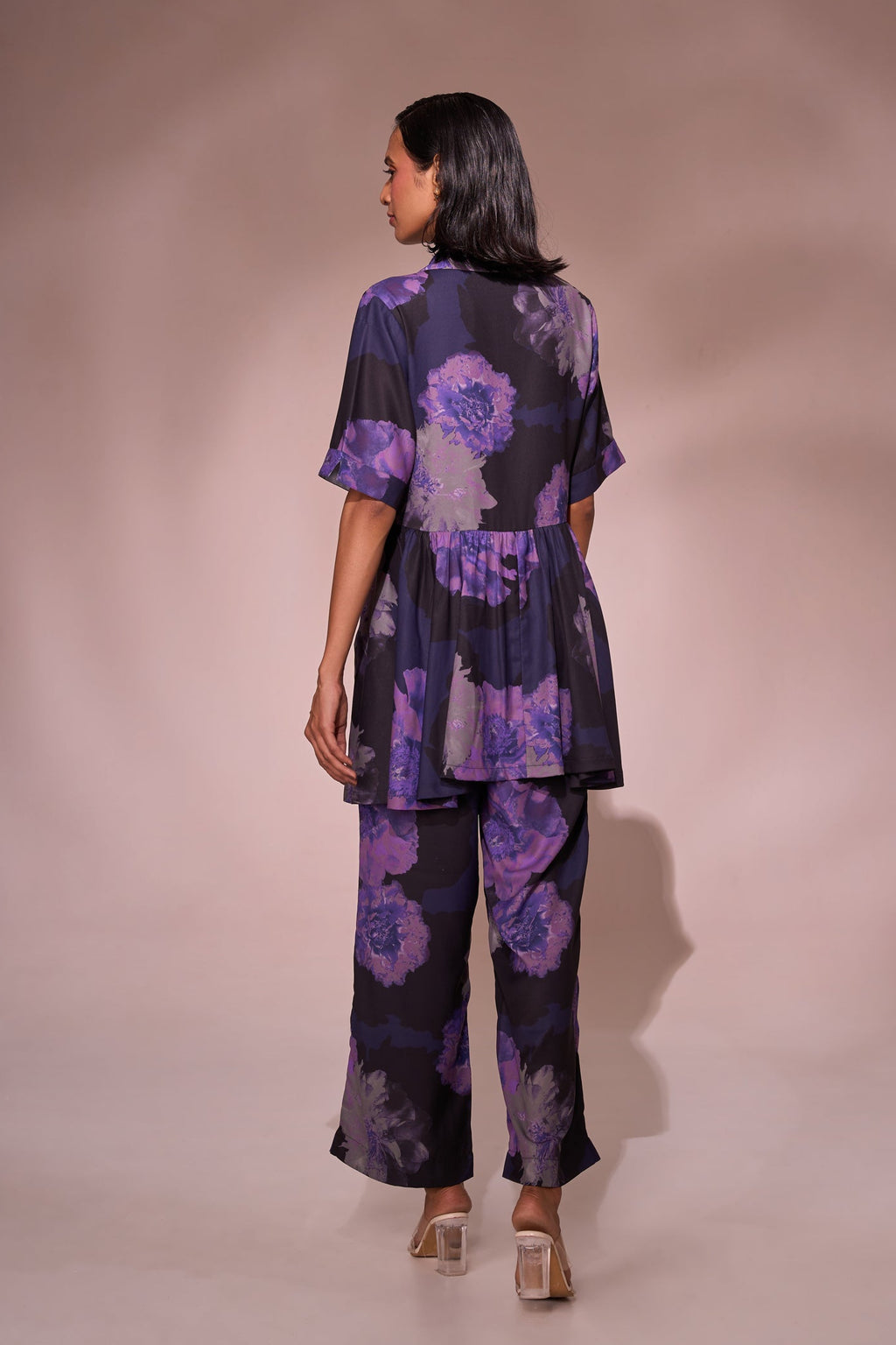 PURPLE FLORA CO-ORD SET