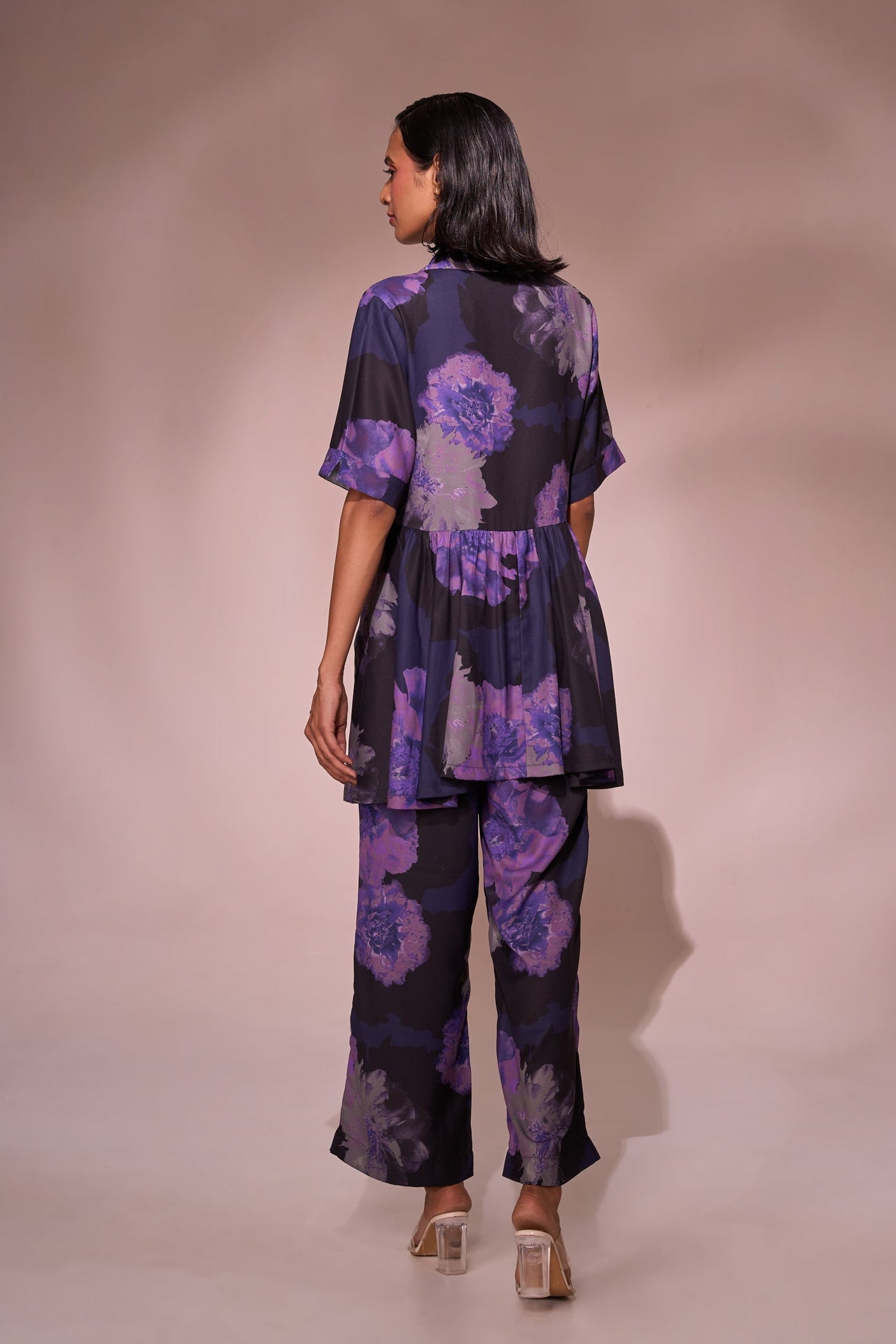 PURPLE FLORA CO-ORD SET