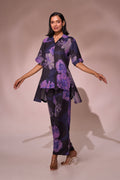 PURPLE FLORA CO-ORD SET