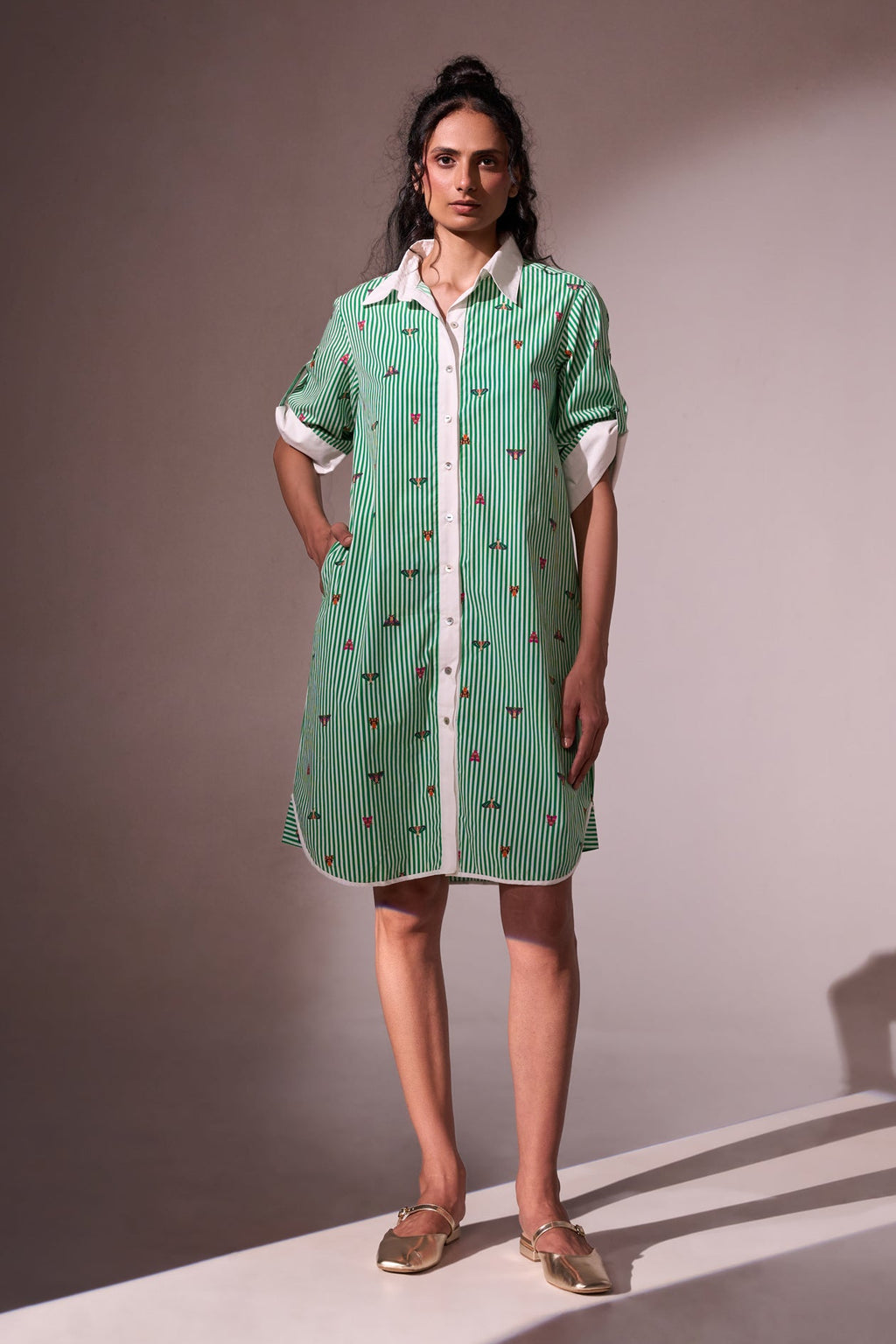 BUGSY cotton shirt dress