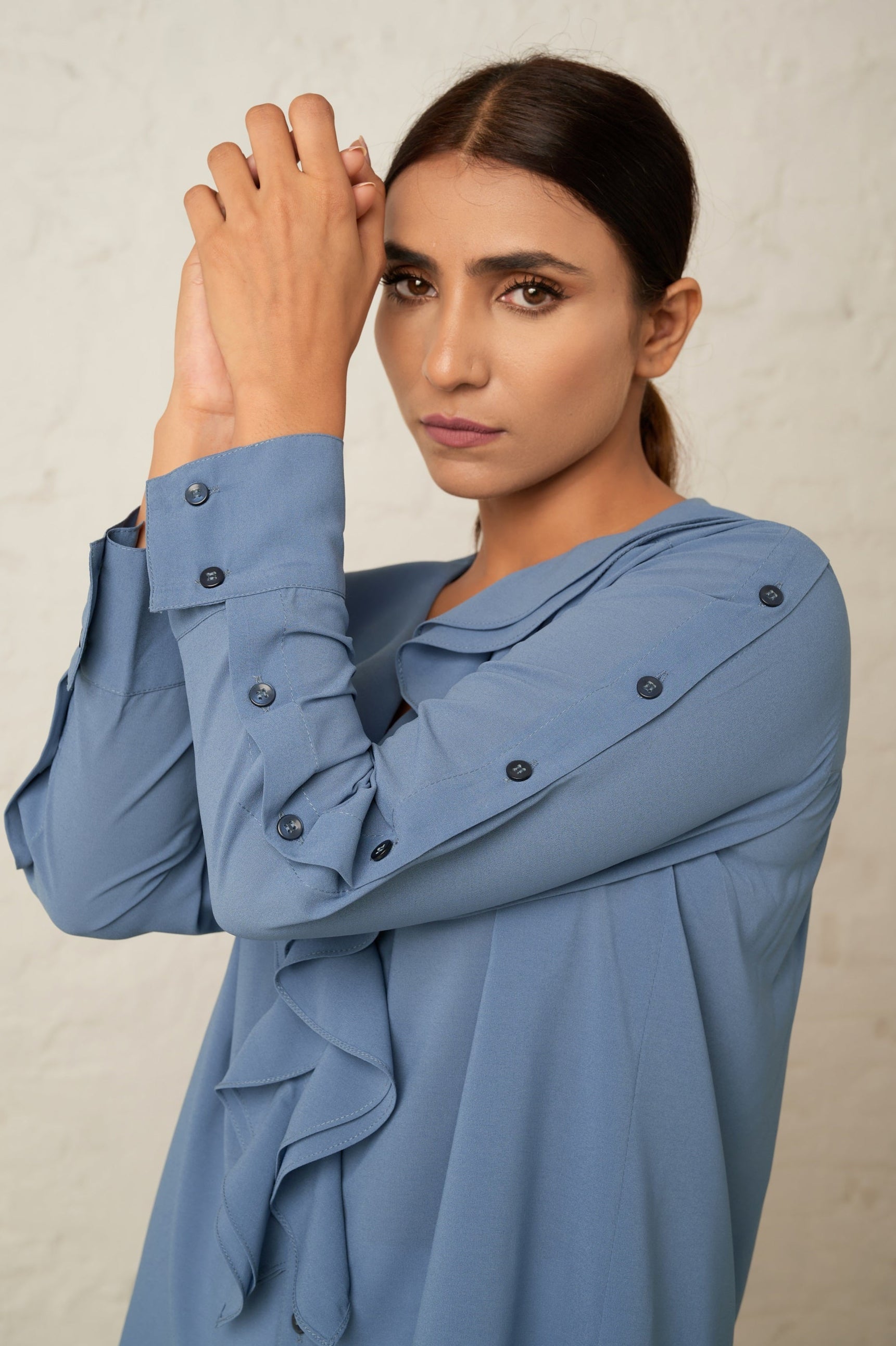 Ruffle formal shirt - Hausofhandmade