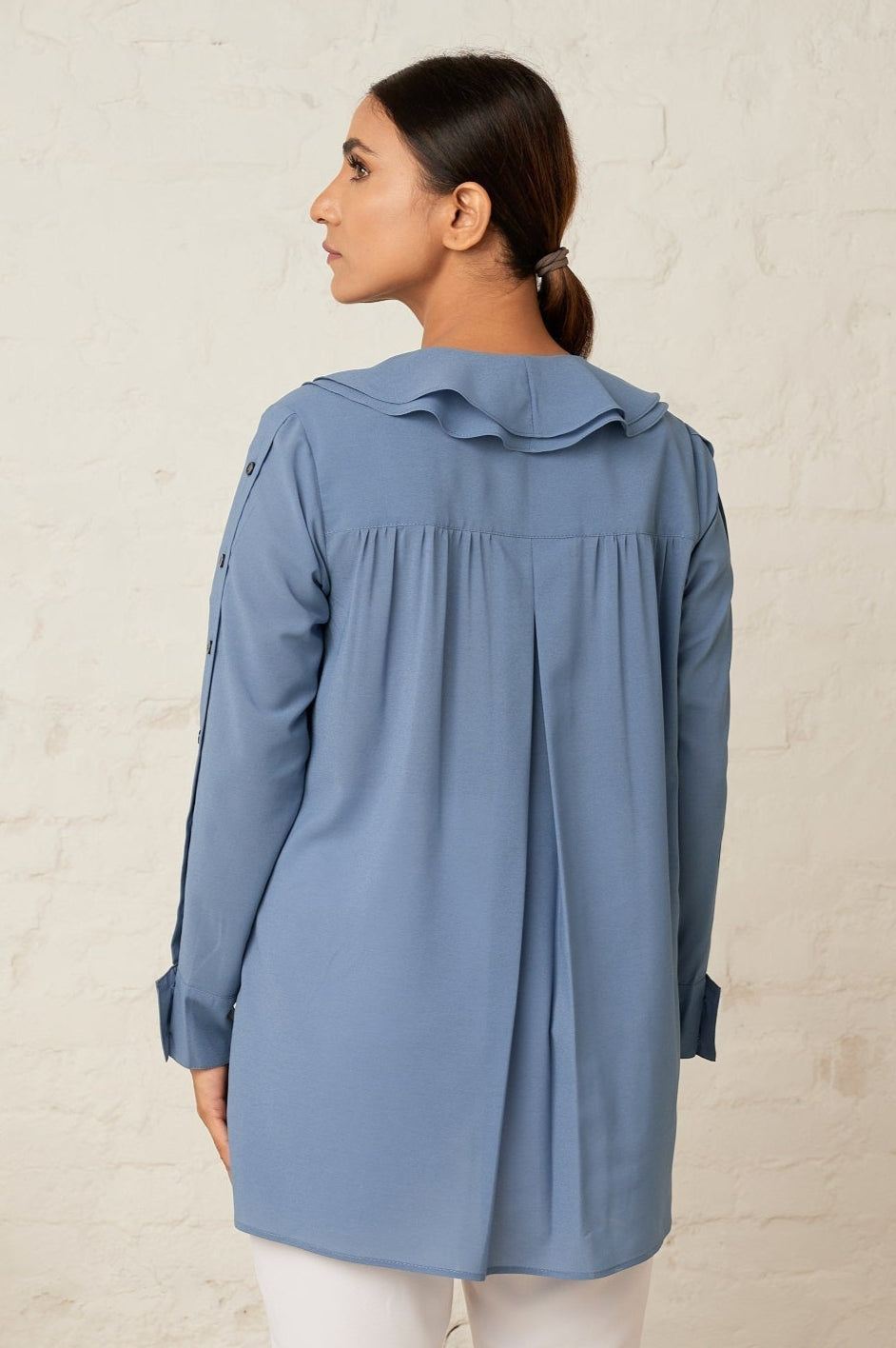 Ruffle formal shirt - Hausofhandmade
